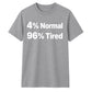 Quirky Percent Slogan Typography Print Unisex T-Shirt