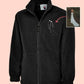 Embroidered Photo Custom Fleece, Outline Portrait from Photo Zip Up Fleece Jacket, Comfort Colors Personalised Fleece, Memorial Photo Gift