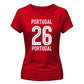 Squad Portugal football tournament Ladies Fit t-shirt