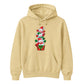 Stacked festive snowmen gift box Christmas Unisex Hoodie