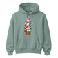 Stacked festive snowmen gift box Christmas Unisex Hoodie