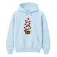 Stacked festive snowmen gift box Christmas Unisex Hoodie