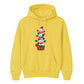 Stacked festive snowmen gift box Christmas Unisex Hoodie