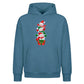 Stacked snowmen gift box art Christmas Oversized Hoodie