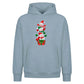 Stacked snowmen gift box art Christmas Oversized Hoodie