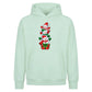 Stacked snowmen gift box art Christmas Oversized Hoodie