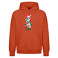 Stacked snowmen gift box art Christmas Oversized Hoodie