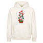 Stacked snowmen gift box art Christmas Oversized Hoodie