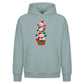 Stacked snowmen gift box art Christmas Oversized Hoodie