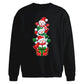 Stacked snowmen gift box Christmas Oversized Sweatshirt