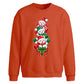 Stacked snowmen gift box Christmas Oversized Sweatshirt