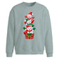 Stacked snowmen gift box Christmas Oversized Sweatshirt