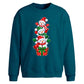 Stacked snowmen gift box Christmas Oversized Sweatshirt