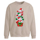 Stacked snowmen gift box Christmas Oversized Sweatshirt