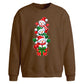 Stacked snowmen gift box Christmas Oversized Sweatshirt