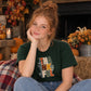 Stacked thankful block text art Thanksgiving Unisex T-Shirt