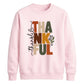 Stacked thankful leaf print Thanksgiving Unisex Sweatshirt
