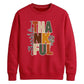 Stacked thankful leaf print Thanksgiving Unisex Sweatshirt