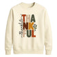 Stacked thankful leaf print Thanksgiving Unisex Sweatshirt