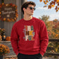 Stacked thankful leaf print Thanksgiving Unisex Sweatshirt