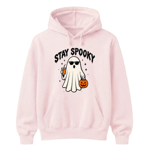 Stay spooky sunglasses ghost drink Halloween Unisex Hoodie