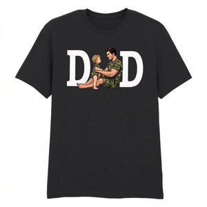 Personliased Image Art Tee Style Father Day T-Shirt