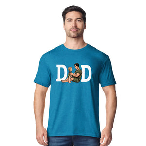 Personliased Image Art Tee Style Father Day T-Shirt