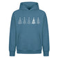Stylised Minimal Tree Line Art Christmas Oversized Hoodie