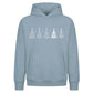 Stylised Minimal Tree Line Art Christmas Oversized Hoodie