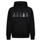 Stylised Minimal Tree Line Art Christmas Oversized Hoodie