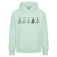 Stylised Minimal Tree Line Art Christmas Oversized Hoodie