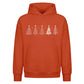 Stylised Minimal Tree Line Art Christmas Oversized Hoodie
