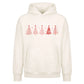 Stylised Minimal Tree Line Art Christmas Oversized Hoodie