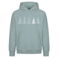 Stylised Minimal Tree Line Art Christmas Oversized Hoodie