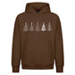 Stylised Minimal Tree Line Art Christmas Oversized Hoodie
