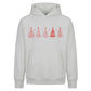 Stylised Minimal Tree Line Art Christmas Oversized Hoodie