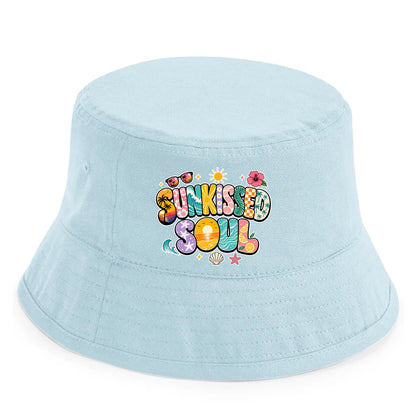 Stylish Sunkissed Soul Tropical Beach Bucket Summer Kids Hat