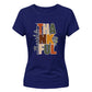 Stylish thankful block letter Thanksgiving Ladies T-Shirt