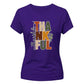 Stylish thankful block letter Thanksgiving Ladies T-Shirt