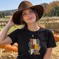 Stylish thankful block letter Thanksgiving Ladies T-Shirt