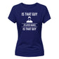Personalise Stylish That Guy Football Tournament ladies Fit T-Shirt