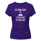 Personalise Stylish That Guy Football Tournament ladies Fit T-Shirt