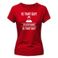 Personalise Stylish That Guy Football Tournament ladies Fit T-Shirt