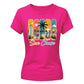 Sun Chase Tropical Beach Summer Graphic Print Ladies T-Shirt