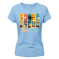 Sun Chase Tropical Beach Summer Graphic Print Ladies T-Shirt