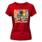 Sun Chase Tropical Beach Summer Graphic Print Ladies T-Shirt