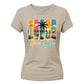 Sun Chase Tropical Beach Summer Graphic Print Ladies T-Shirt