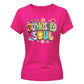 Sunkissed Soul Retro Beach Summer Graphic Ladies T-Shirt