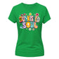Sunkissed Soul Retro Beach Summer Graphic Ladies T-Shirt