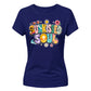 Sunkissed Soul Retro Beach Summer Graphic Ladies T-Shirt